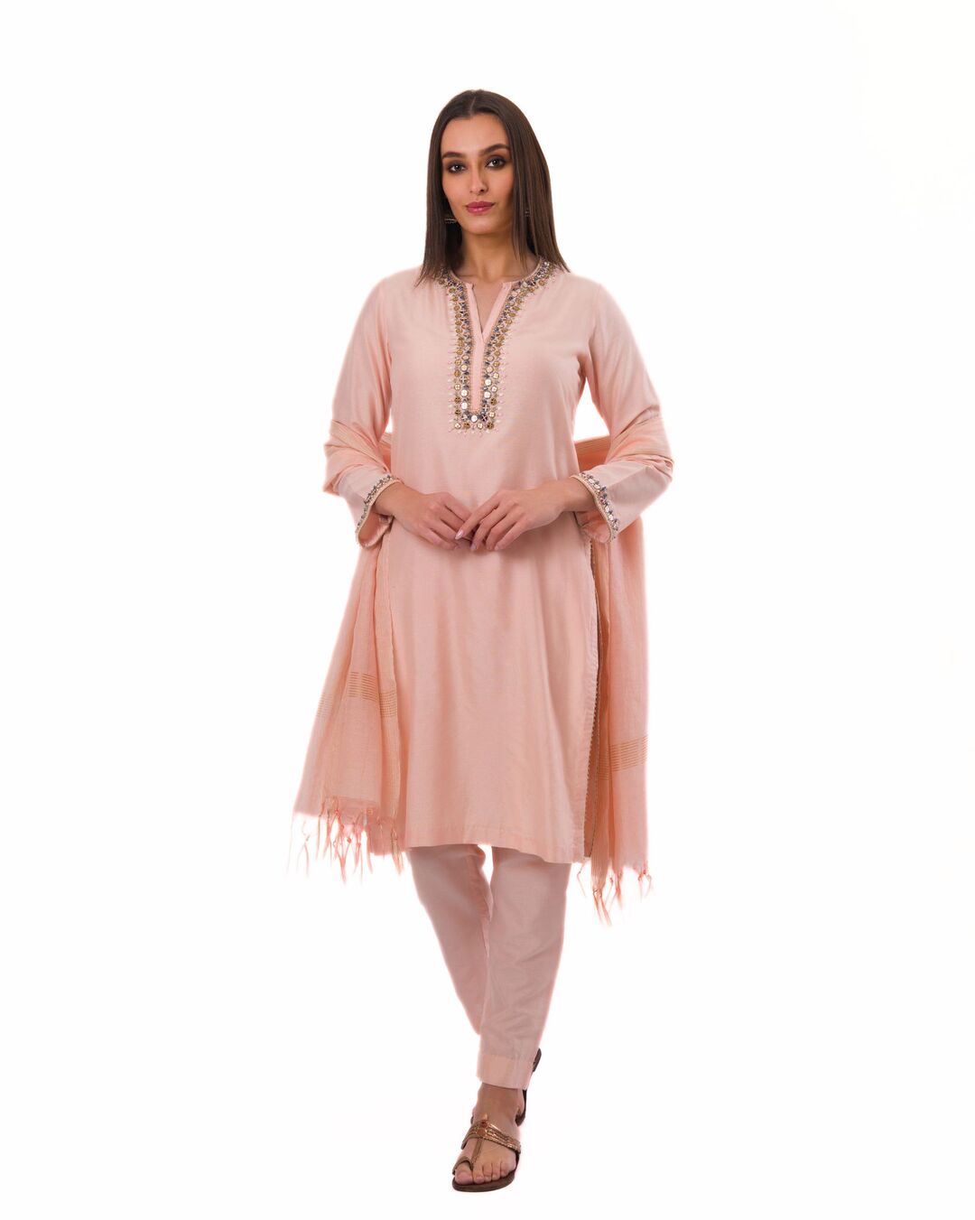 FLORID JEWELLED HAND CRAFTED KURTA SET