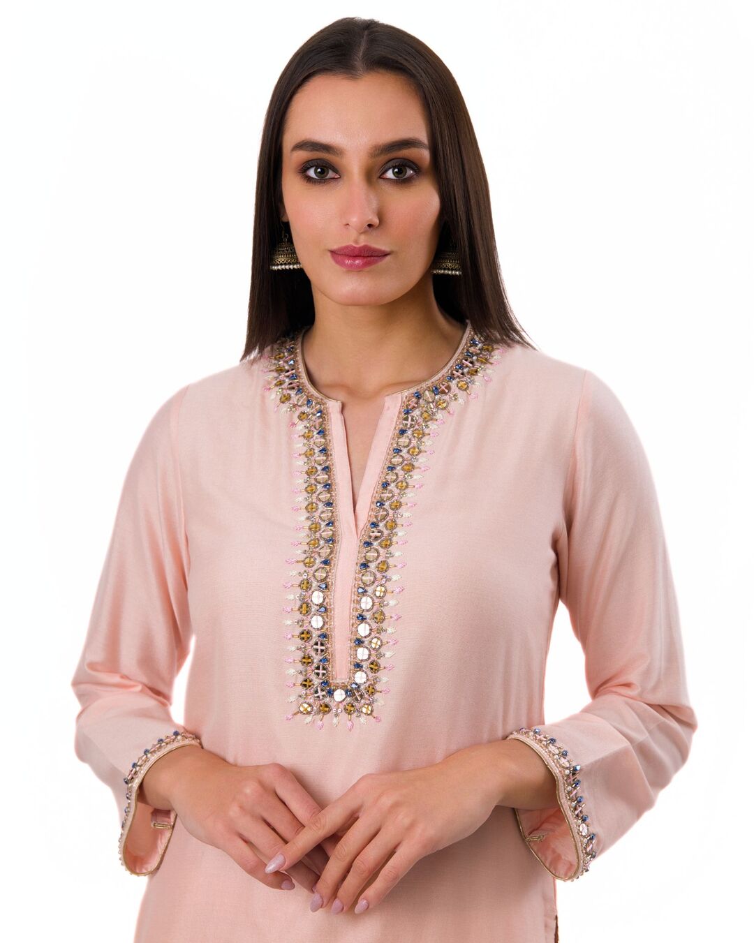 FLORID JEWELLED HAND CRAFTED KURTA SET