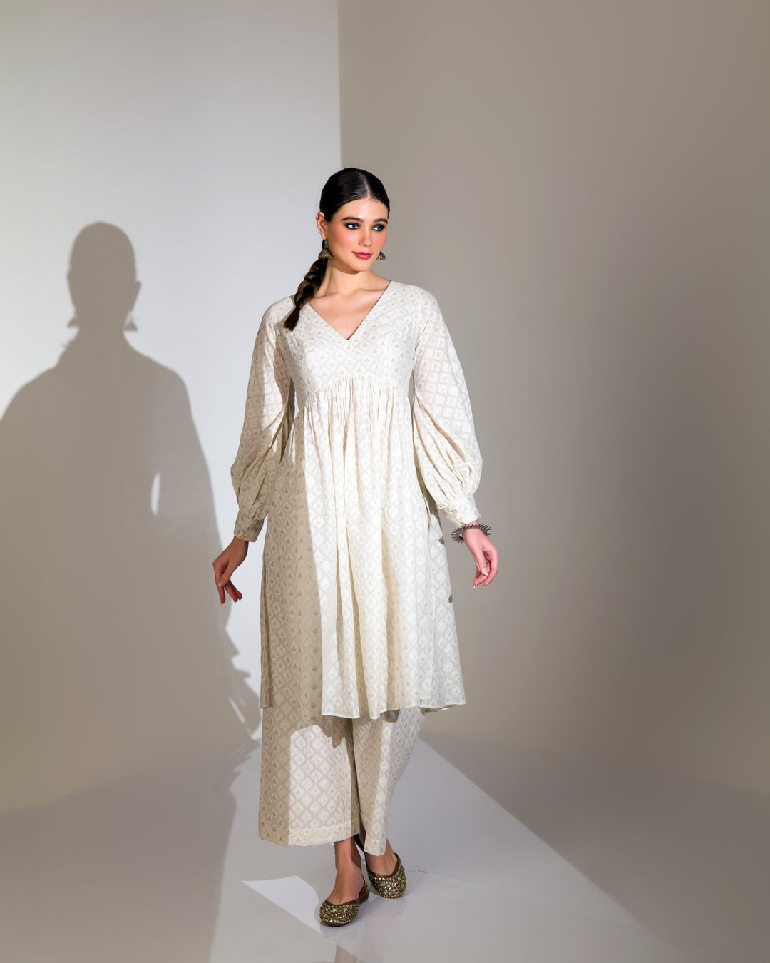 SOPHISTICATED HIGH VOLUME KURTA PLAZZOO SET