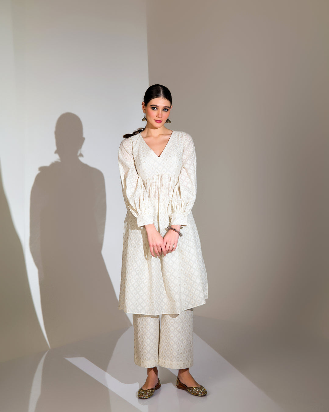 SOPHISTICATED HIGH VOLUME KURTA PLAZZOO SET