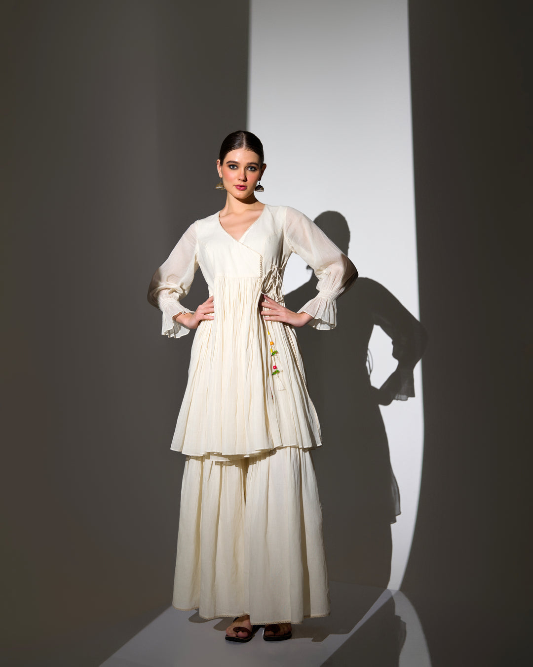 ANGRAKHA KURTA SHARARA SET