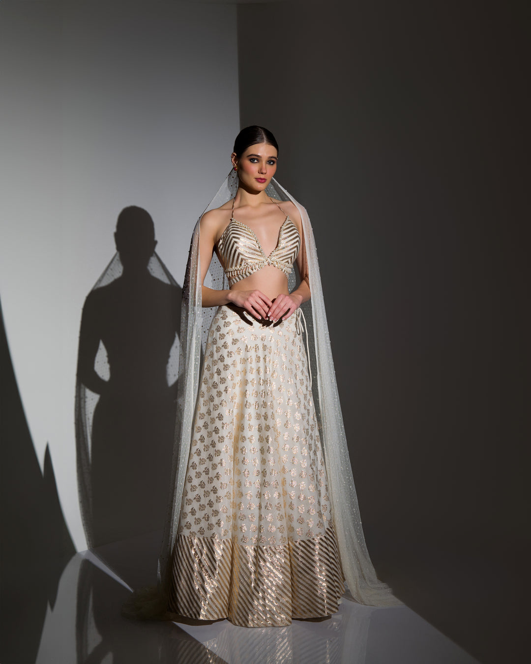 POWER OF PEARLS STATEMENTAL LEHENGA SET