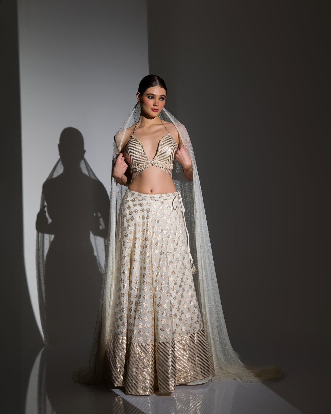 POWER OF PEARLS STATEMENTAL LEHENGA SET