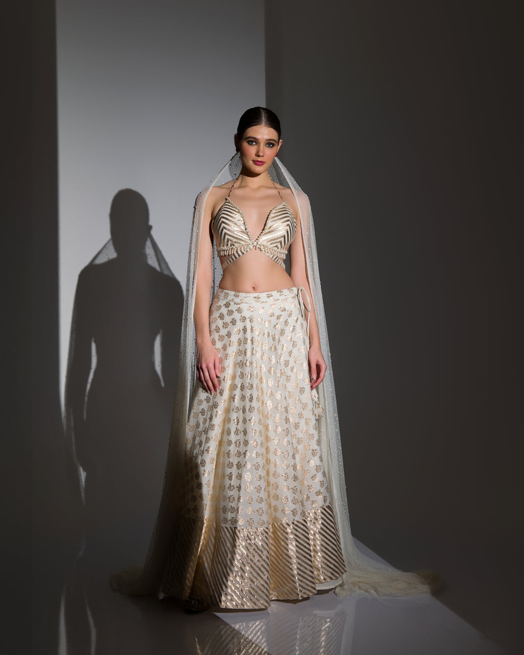 POWER OF PEARLS STATEMENTAL LEHENGA SET