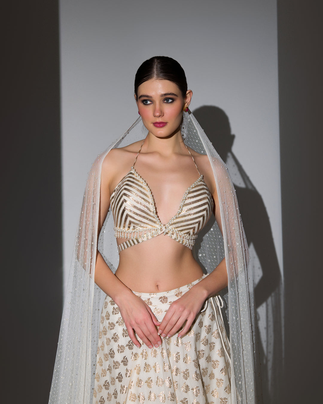 POWER OF PEARLS STATEMENTAL LEHENGA SET